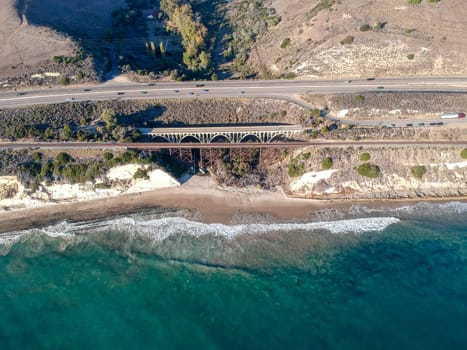 Aerial view ox Arroyo Hondo Bridge