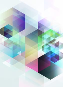 Abstract geometric background in different shapes, textures and pattern. Engineering, development, business, science, technology, upright, cover.