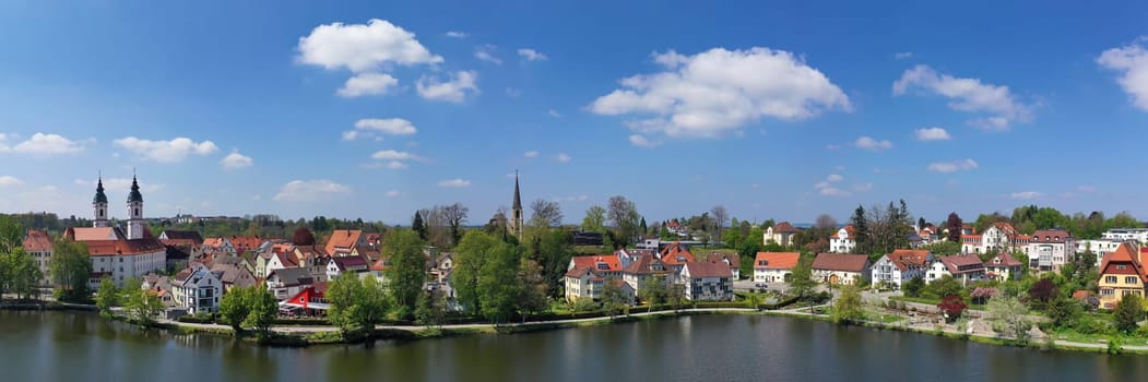 The city of Bad Waldsee from above