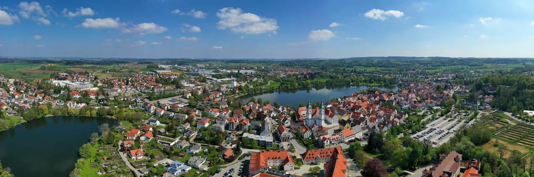 The city of Bad Waldsee from above