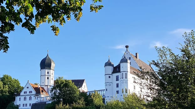 The city Illertissen with the castle