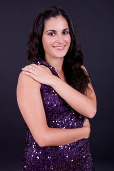 an young beautiful woman close up portrait
