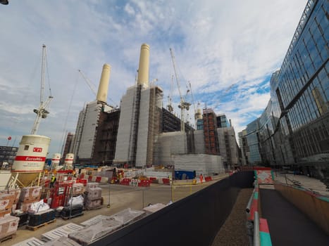 LONDON, UK - CIRCA JUNE 2019: Battersea Power Station redevelopment building site