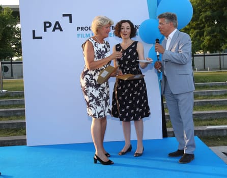 Prof. Monika Grütters,  Ramona Pop,Alexander Thies,.German Producers Alliance Summer Party at the Tipi Kanzleramt  In Berlin 25.  June 2019