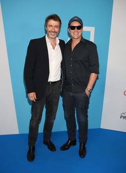 Guido Broscheit and German actor Bruno Eyron.German Producers Alliance Summer Party at the Tipi Kanzleramt  In Berlin 25.  June 2019