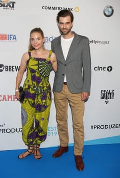 Moritz Vierboom, Sina Martens,.German Producers Alliance Summer Party at the Tipi Kanzleramt  In Berlin 25.  June 2019