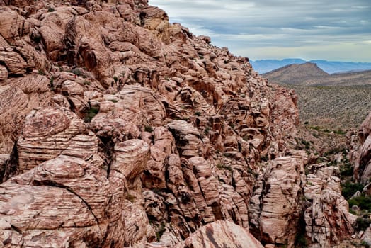 The Red Rock Canyon National Conservation Area near Las Vegas, Nevada