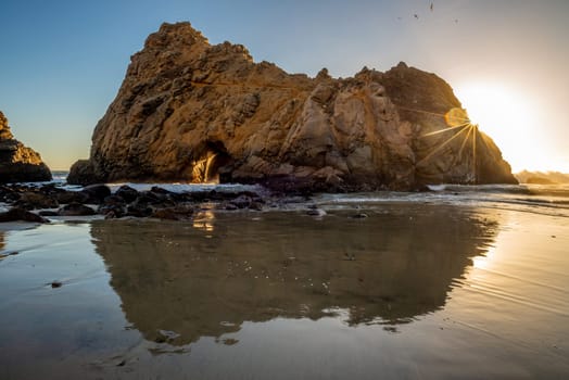 Pfeiffer Beach Keyhole Rock, Big Sur, Monterey County, California