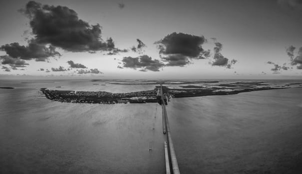 Road 1 to Key West in Florida, USA