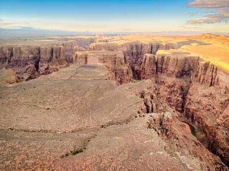 Aerial view of Arizona's Little Colorado River