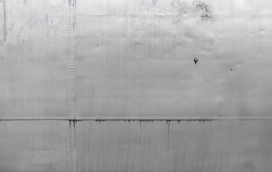 Vintage metal texture. Weathered metallic background. Sheathing old plane.