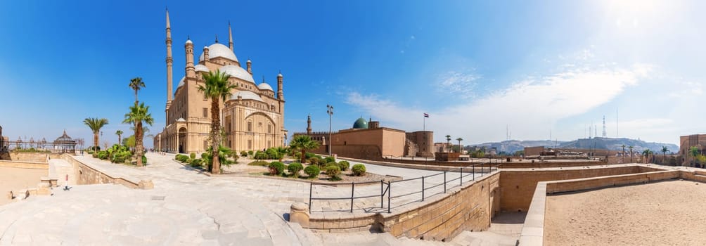 Cairo Citadel panorama, beautiful day view, Egypt.