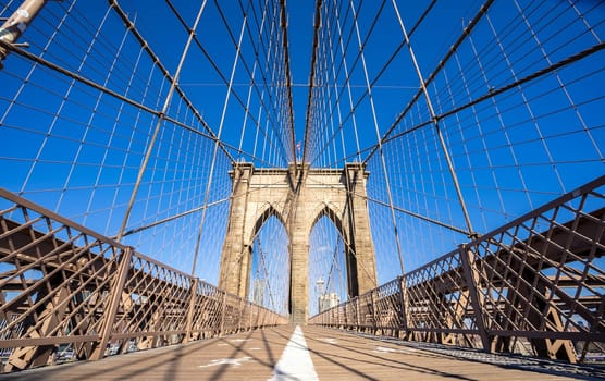 Brooklyn bridge, New York City, USA