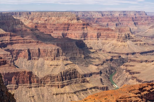South rim of Grand Canyon in Arizona USA
