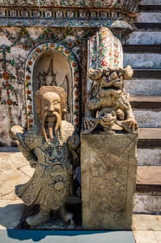 Demon Guardian at Wat Phra Kaew Grand Palace. Thai master craftsmanship, Bangkok, Thailand