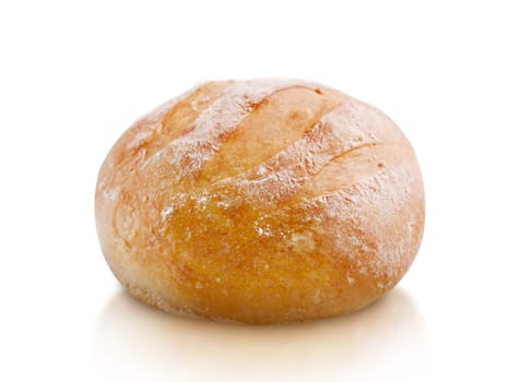 fresh bread isolated on white background, clipping path and alpha channel included.