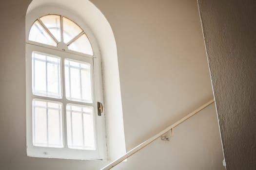 Window in an old monastery of cloistered