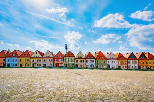 Row of Houses on the Town Hall Square in Bardejov, Slovakia