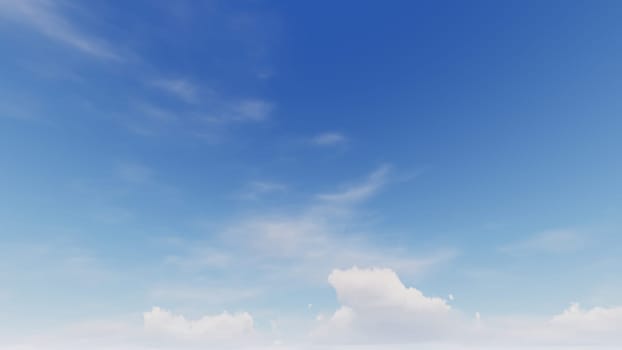 Cloudy blue sky abstract background, blue sky background with tiny clouds, 3d rendering..