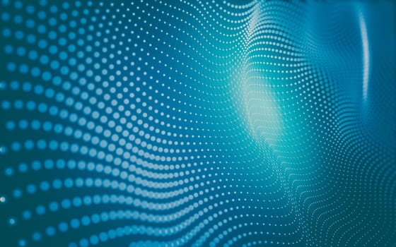 Abstract polygonal space low poly dark background with connecting dots and lines. Connection structure. 3d rendering