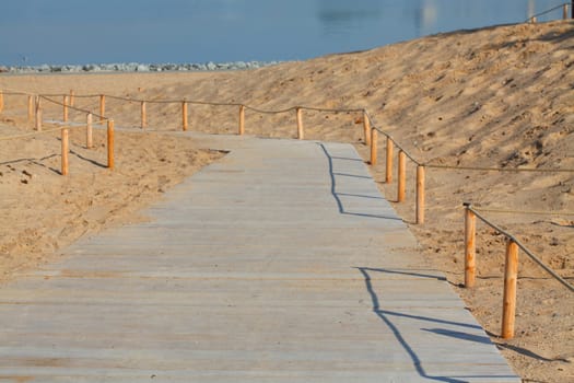 Wooden boards from a path through the dunes, Germany, Europe