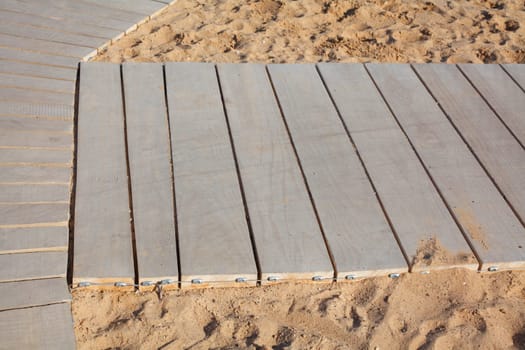 Wooden boards from a path through the dunes, Germany, Europe