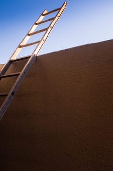 Ladder to the sky, conceptual picture of hope, freedom and new opportunities.