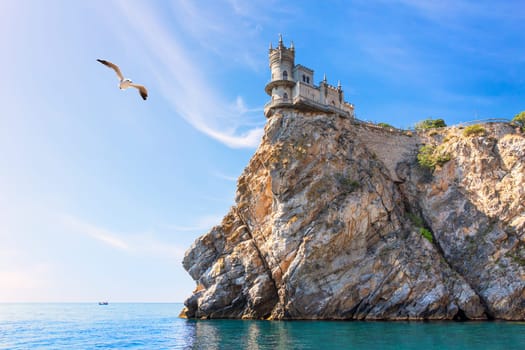 Beautiful view on the Swallow Nest Castle, Crimea.