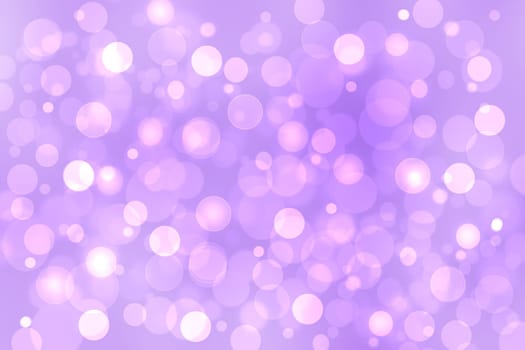 Abstract gradient pink purple background texture with blurred bokeh circles and lights. Space for design. Beautiful backdrop.