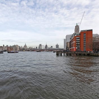 London, United Kingdom - January 26, 2013: Oxo Tower Building at River Thames Southwark in London, UK.