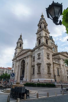 Budapest, Hungary - July 07, 2019: St. Stephen's Basilica is a basilica located in the Pest area of the city of Budapest. Every year visited by thousands of tourists. Its capacity is around 8,000 faithful.