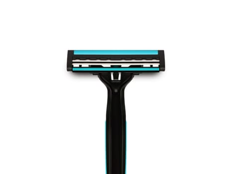 Men's shaving razors set. Studio shot isolated on white background.