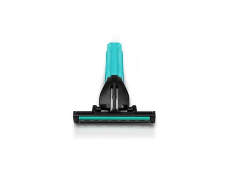 Men's shaving razors set. Studio shot isolated on white background.