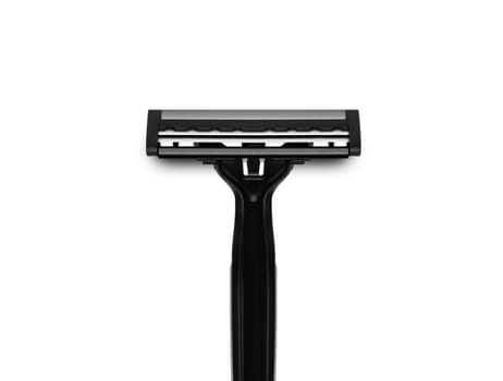 Men's shaving razors set. Studio shot isolated on white background.
