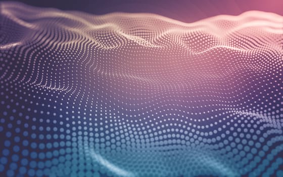 Abstract background. Molecules technology with polygonal shapes, connecting dots and lines. Connection structure. Big data visualization.