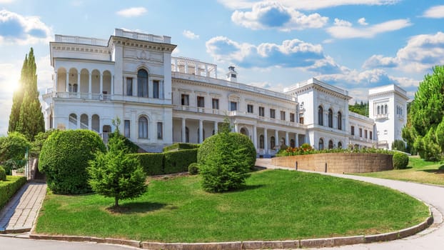 Livadia Palace in beautiful summer Yalta, Crimea.