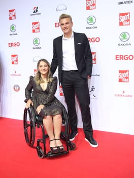 Kristina Vogel and Marcel Kittel.Sport BILD Award 2019 at the Fischauktionhall Hamburg , 19.08.2019