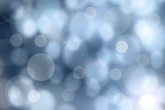 Abstract blurred fresh vivid spring summer light delicate pastel blue white bokeh background texture with bright circular soft color lights. Card concept. Beautiful backdrop illustration.