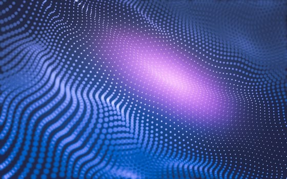 Abstract background. Molecules technology with polygonal shapes, connecting dots and lines. Connection structure. Big data visualization.