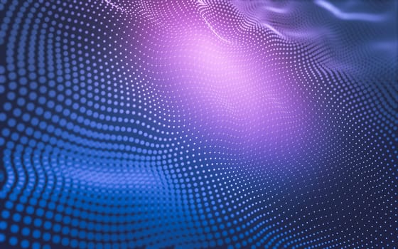 Abstract background. Molecules technology with polygonal shapes, connecting dots and lines. Connection structure. Big data visualization.