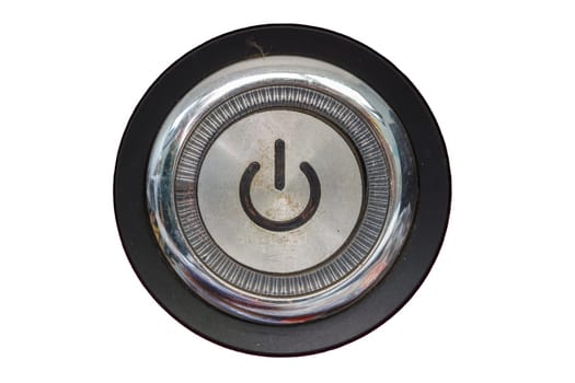 Computer power icon isolate on white background