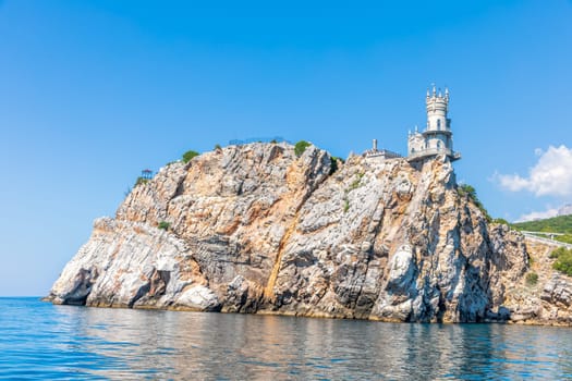 Crimean Cape and the Swallow Nest Castle, beautiful sea view.