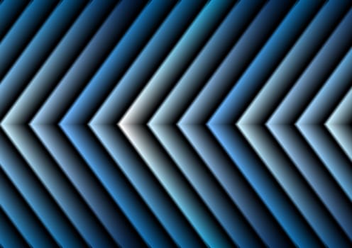 Bright blue hi-tech arrows vector design