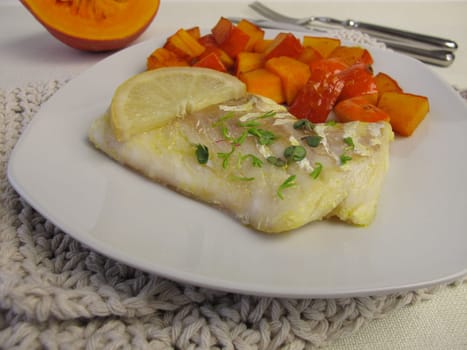 Cod fillet with Hokkaido pumpkin