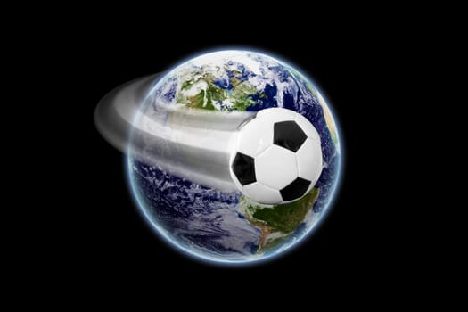 World football - earth texture by NASA.gov