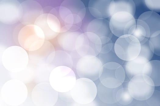 Abstract blurred fresh vivid spring summer light delicate pastel blue white bokeh background texture with bright circular soft color lights. Card concept. Beautiful backdrop illustration.
