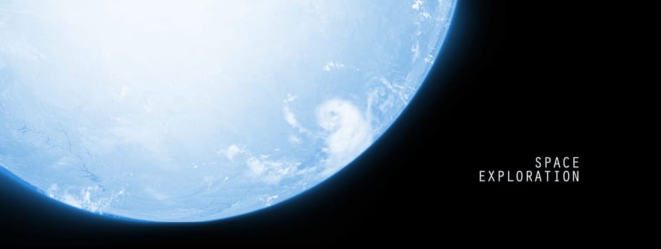 Celestial Art, Single Planet in Deep Space Showing the Beauty of Space exploration. Planet Texture furnished by NASA, 3d Render, 3d Illustration