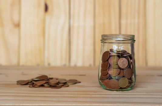 Save money for retirement and account banking for finance concept