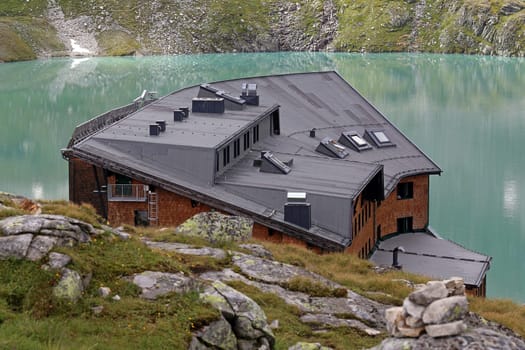 Rudolfshütte at Weißsee in the Hohe Tauern National Park