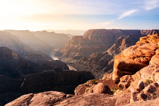 West rim of Grand Canyon in Arizona USA